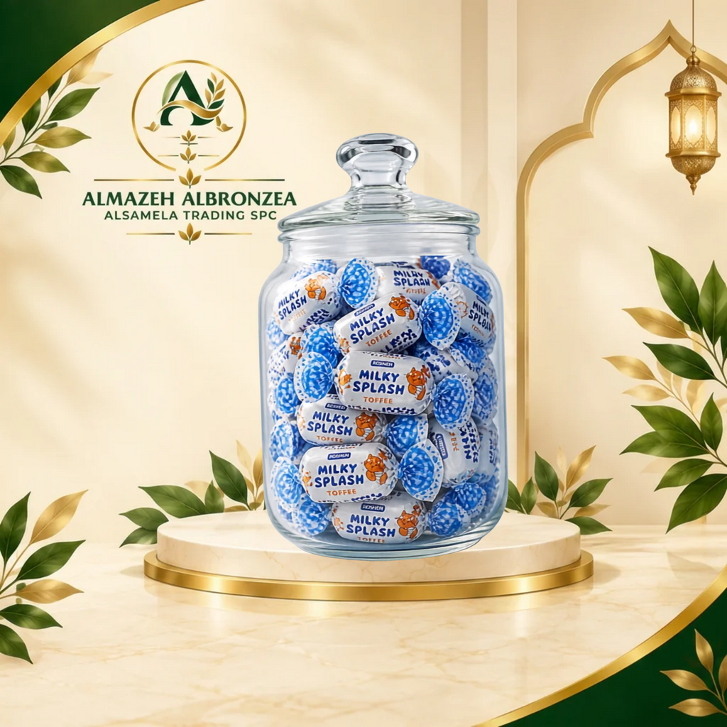 Roshen Milky Splash Toffee Candies – Soft Milk Caramel with Creamy Center – 1kg Pack