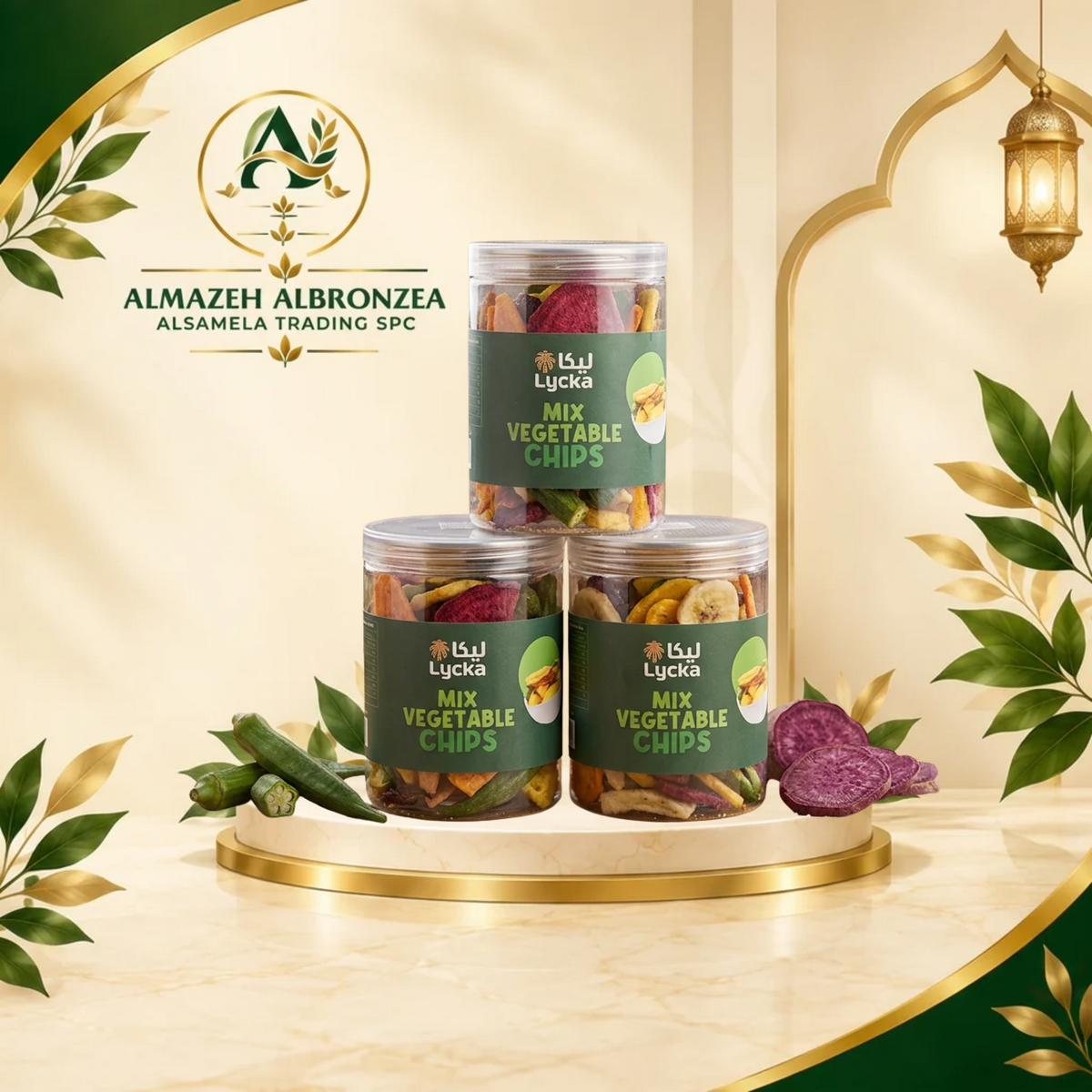 Lycka Premium Mix Vegetable Chips - Healthy & Crunchy Snack