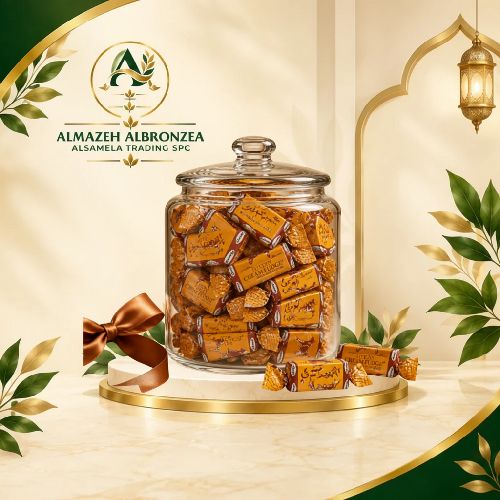 Premium Shamag Luxury Cream Fudge Toffees – Melt-in-Mouth Milk & Caramel Sweets – 1kg Bulk Pack